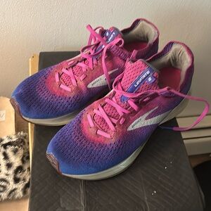 Brooks Purple and Pink Athletic Shoes with Breathable Mesh